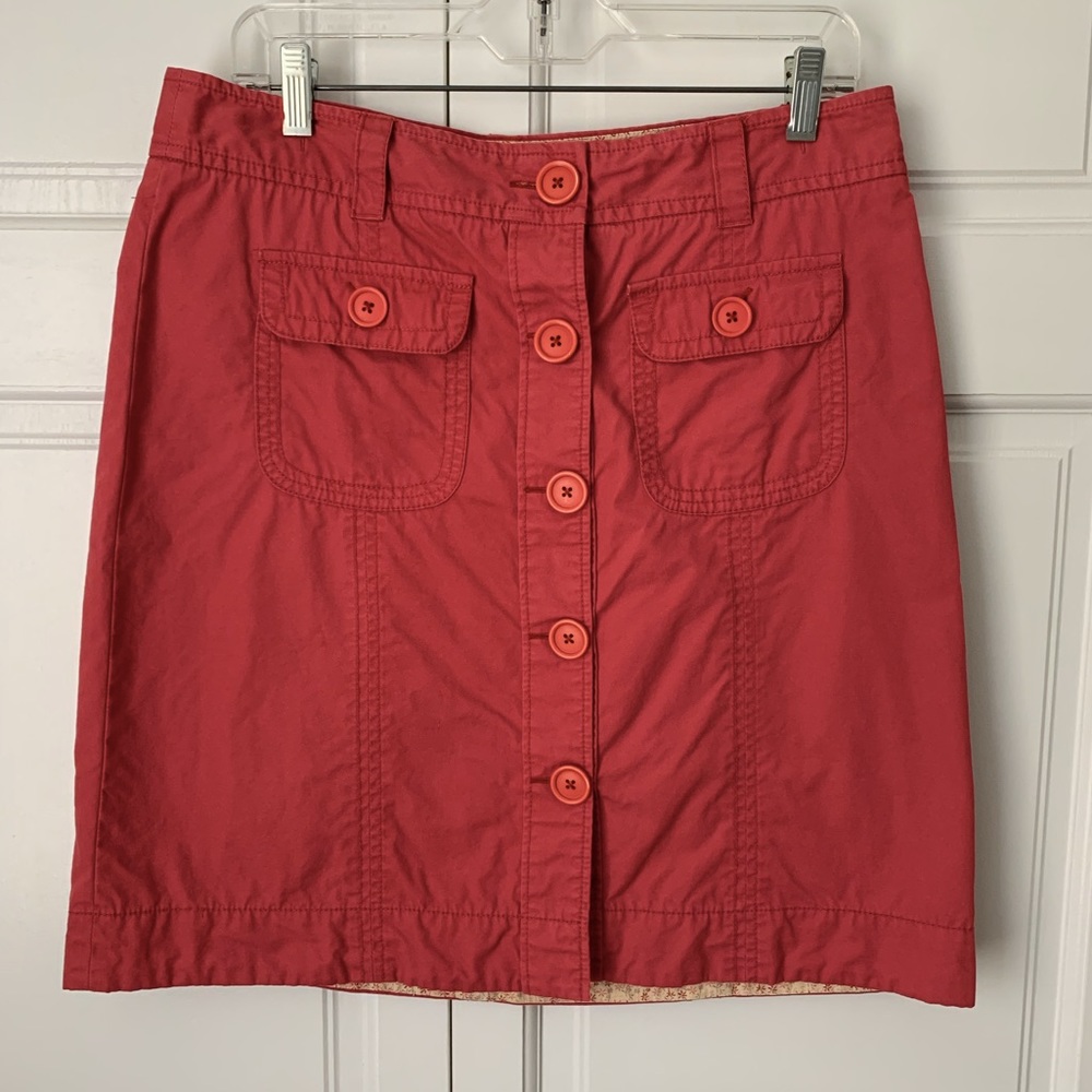Anthropologie cotton twill skirt